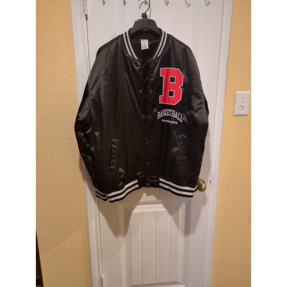 Pac sun Basketball Skateboards Varsity Bomber Letterman Jacket Wolves  Men’s L
